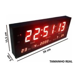 Relogio De Parede Digital Led Grande LeLong Modelo LE-2111 - Imagem 4